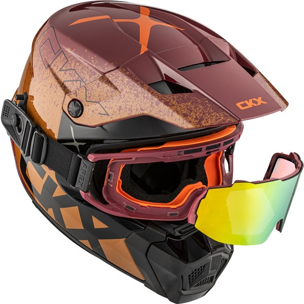 CKX Titan AMS Vaneer Helmet with Double Lens Magnetic Apex Goggle