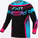 FXR Youth Podium MX Jersey 2027 - Black/Razz/Sky, front view