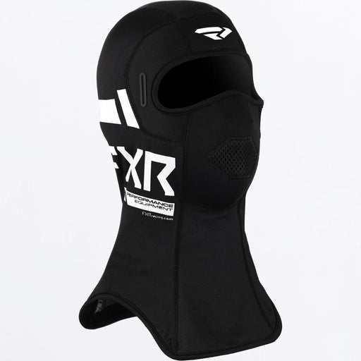FXR Boost Windbreaker Balaclava - White, front view