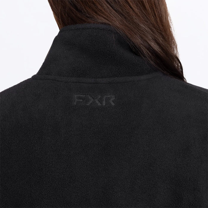 FXR Womens Aspen 1/4 Zip Fleece - Black, view 5