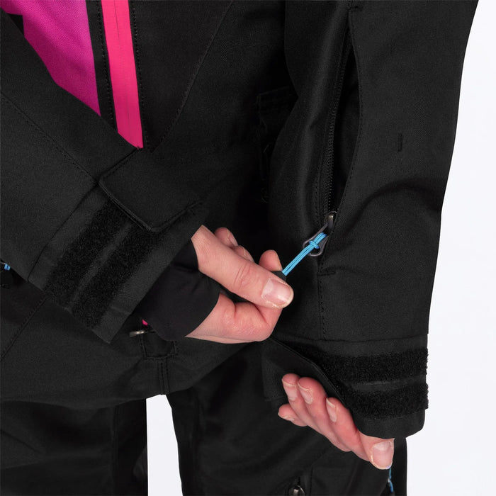 FXR Womens Cold Cross CX F.A.S.T. Monosuit - Black/Razz-Blue Fade, view 6