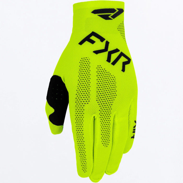 FXR Pro-Fit Air MX Glove 2025 - HiVis/Black, front view