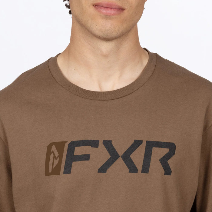 FXR Mens Mitered Premium Longsleeve - Teak/Black, view 4