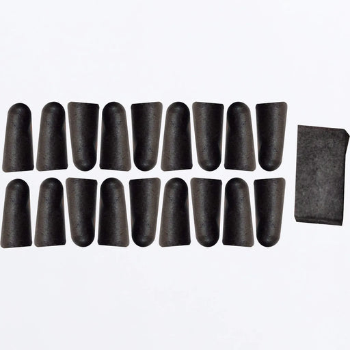 FXR Helium Alpha Vent Plugs - Black, front view