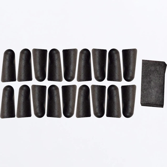 FXR Helium Alpha Vent Plugs - Black, front view