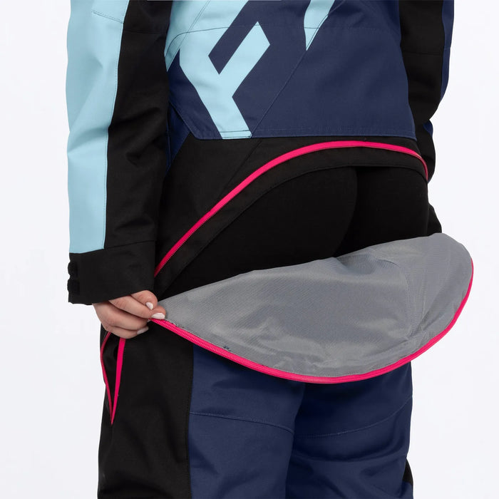 FXR Womens Cold Cross CX F.A.S.T. Monosuit - Midnight/Maui/Razz, view 9