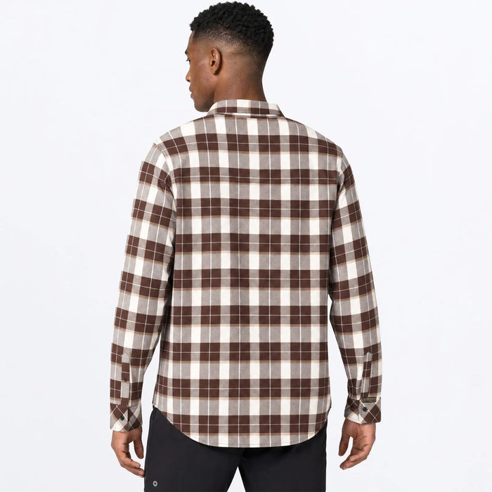 FXR Mens HD Flannel Shirt - D. Cedar/Sand, view 3