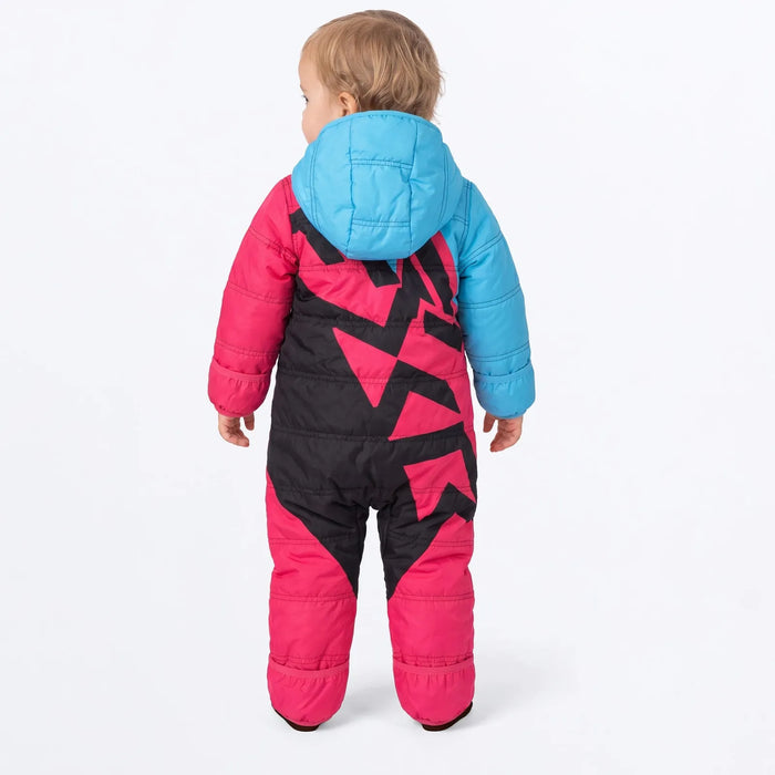 FXR Infant Kicker Snow Suit - Sky Blue/Razz, view 2