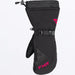 FXR Womens Hybrid Combat Mitt - Black/Razz, front view