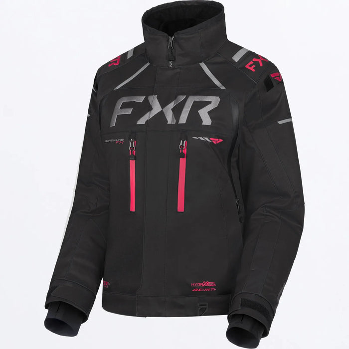 FXR Womens Adrenaline Jacket 2027 - Black/Razz, front view