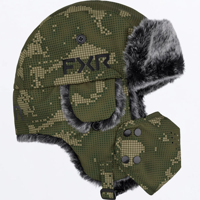 FXR Trapper Hat - Moss Shift Cover/Black, view 2