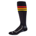 Klim Aggressor Vented Sock - Gameday - Black - Fiery Red - Ember Orange