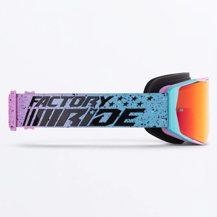 FXR Factory Ride MX Goggle - Pink/Mint Speckle, view 4