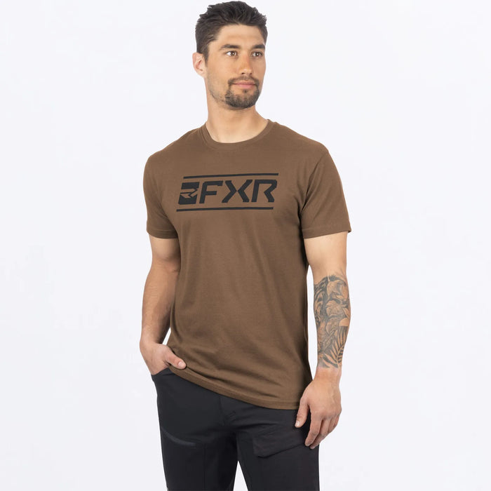 FXR Mens Victory Premium T-Shirt - Teak/Black, view 2
