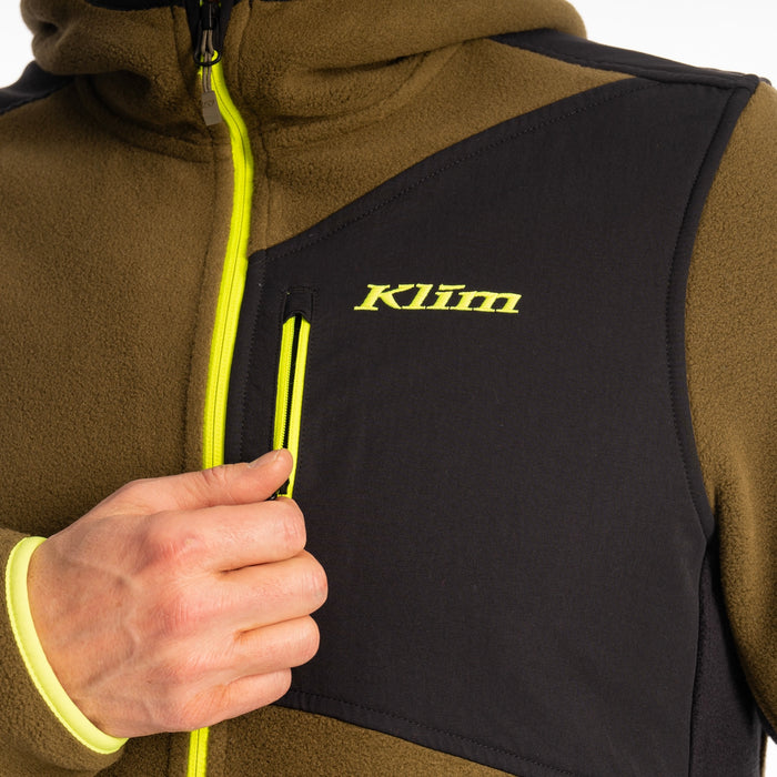 KLIM Mens Teton Crest Fleece Hooded Jacket