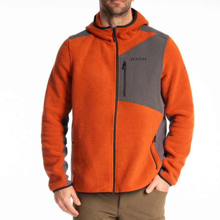 KLIM Mens Teton Crest Fleece Hooded Jacket