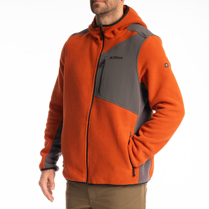 KLIM Mens Teton Crest Fleece Hooded Jacket