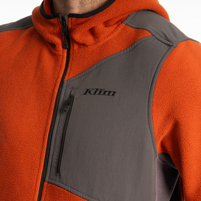 KLIM Mens Teton Crest Fleece Hooded Jacket