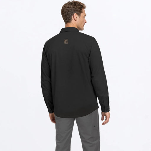 FXR Mens Roughneck Canvas Shirt-Jac - Black, view 2