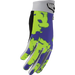 Thor Youth Launchmode Gloves - Bleach Gray/Acid - Front