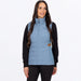 FXR Womens Phoenix Windproof Quilted Vest - Steel/Copper, front view