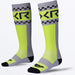 FXR Moto Sock - Grey/HiVis, front view