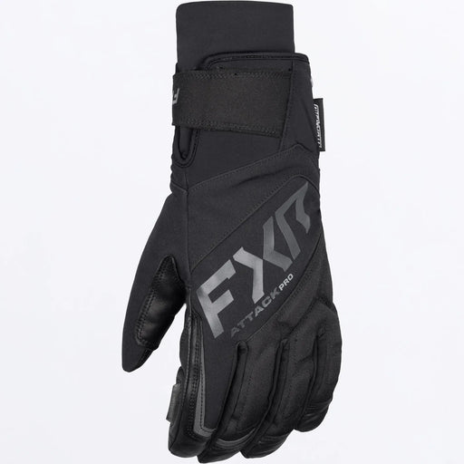 FXR Mens Attack Pro Insulated Glove - Black, front view
