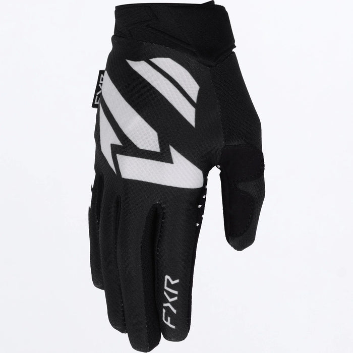 FXR Youth Reflex MX Glove 2027 - Black/White, front view