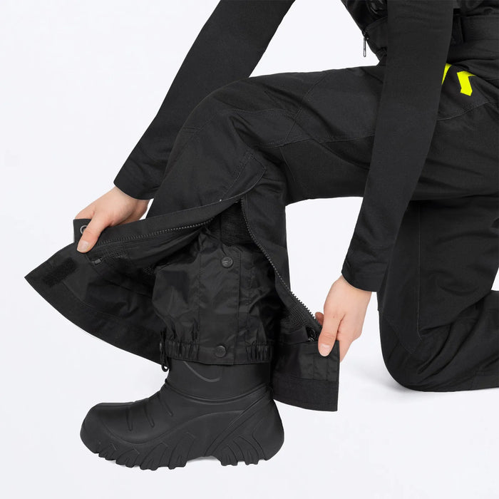 FXR Child Clutch Pant 2027 - Black/HiVis, view 8