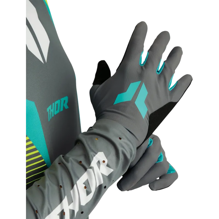 Thor Womens Sportmode Gloves - Gray/Aqua - Other