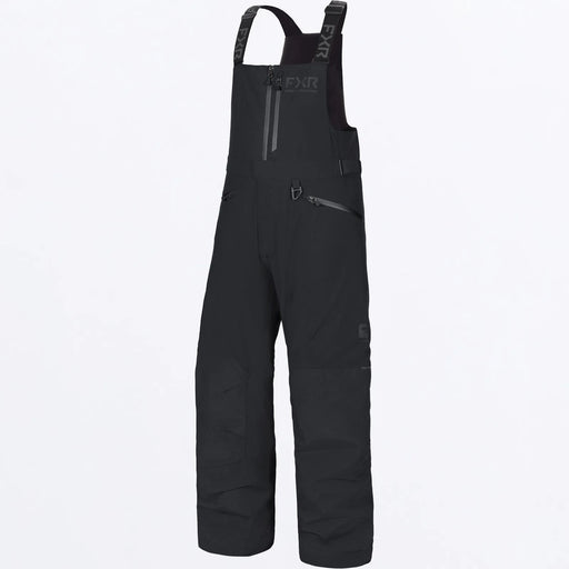 FXR Mens Hydrogen Bib Pant - Stealth, front view
