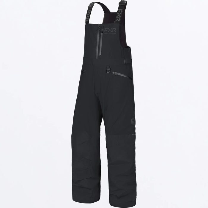 FXR Mens Hydrogen Bib Pant - Stealth, front view