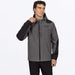FXR Mens Stronghold Tech-Shell Jacket - Char/Black, front view