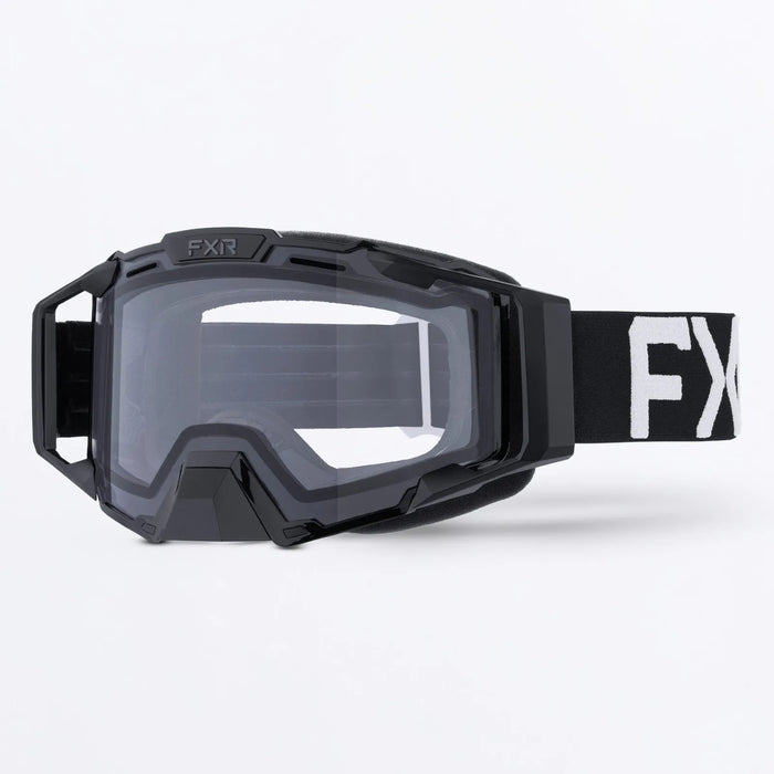 FXR Combat Goggle 2027 - Black, front view