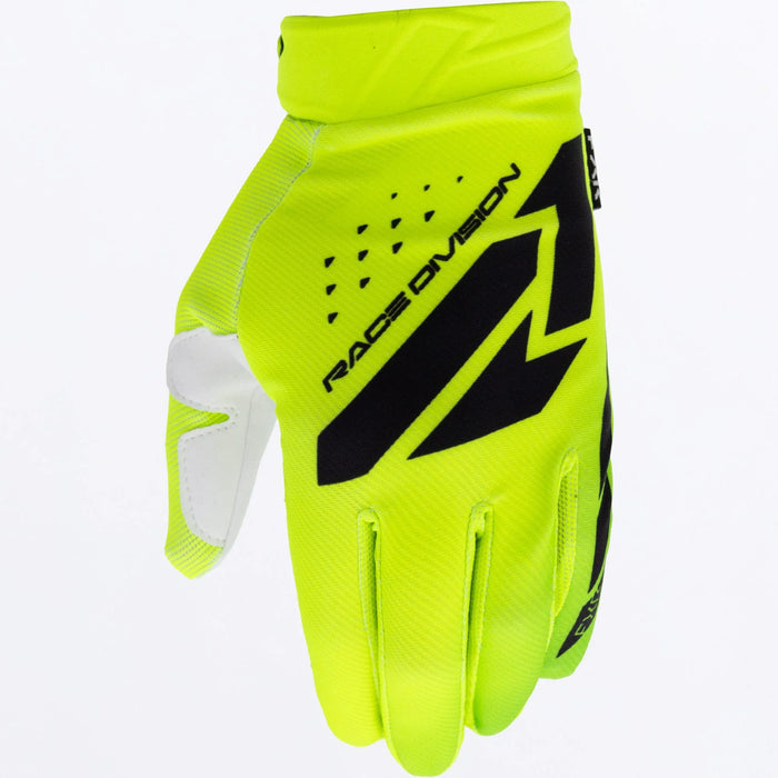 FXR Reflex MX Glove 2025 - HiVis/Lime/Black, front view