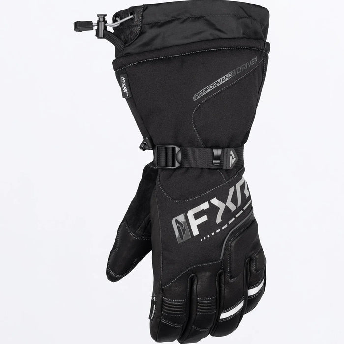 FXR Mens Fuel Glove 2027 - Black/Grey, front view