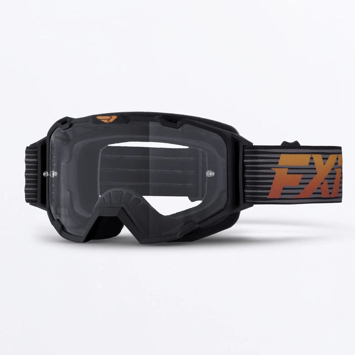 FXR Maverick Prime MX Goggle - Black/Kash, front view