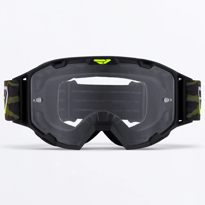 FXR Maverick Prime Youth MX Goggle - Army Camo/HiVis, view 5