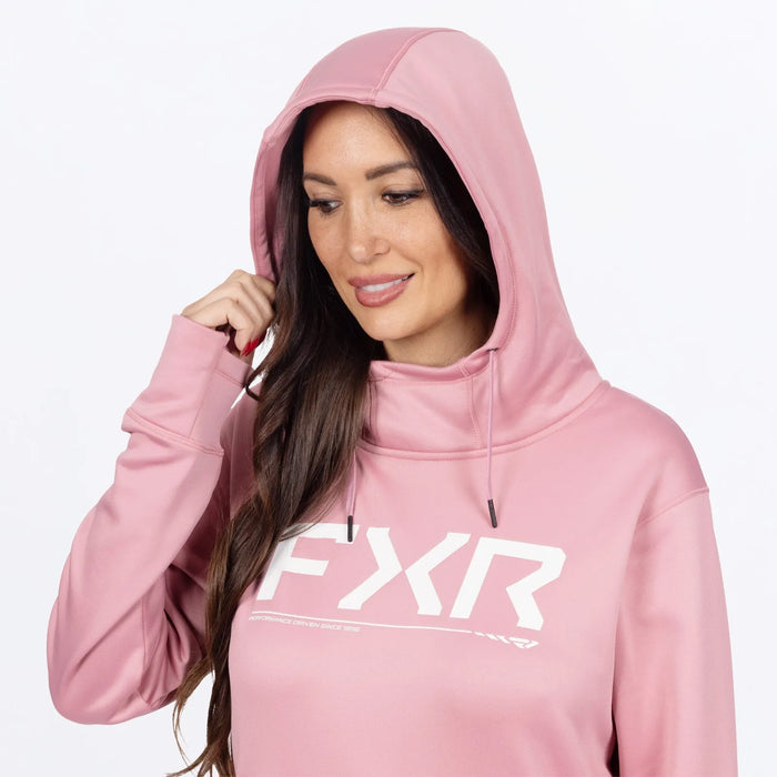 FXR Womens Hydrogen Tech Pullover Hoodie - Rose, view 4