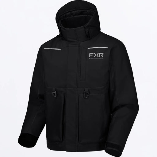 FXR Mens Evolution FX Jacket - Black, front view