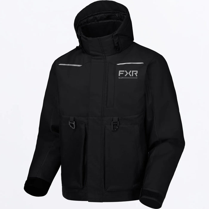 FXR Mens Evolution FX Jacket - Black, front view