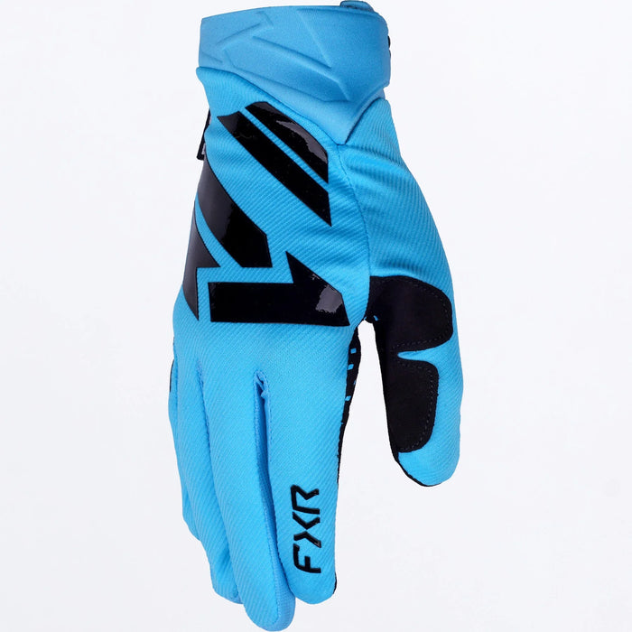 FXR Reflex MX Glove 2027 - Sky/Black, front view