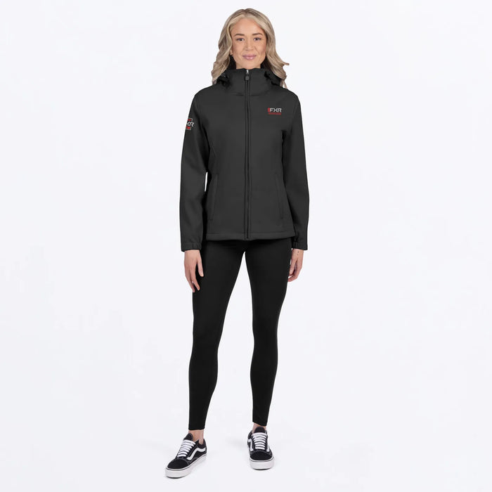 FXR Womens Hydrogen Softshell Jacket 2027 - Black/Red, view 3