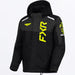FXR Youth Helium Jacket 2027 - Black/Asphalt/HiVis, front view