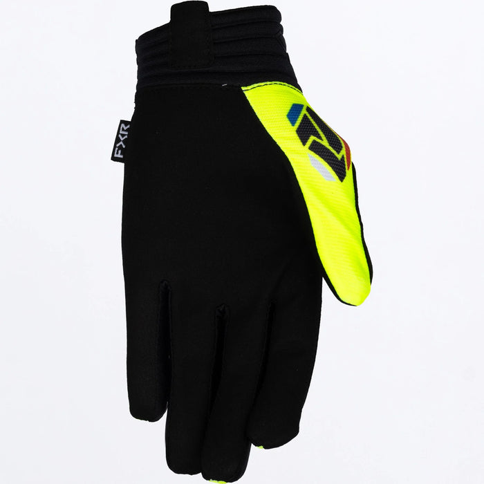 FXR Apex MX Glove - HiVis/Black, view 2