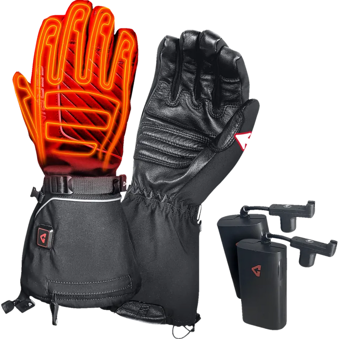 Gerbing Mens 7V Atlas Ultra-Flex Battery Heated Gloves - Black - Front