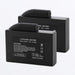 FXR Replacement Batteries - Black, front view