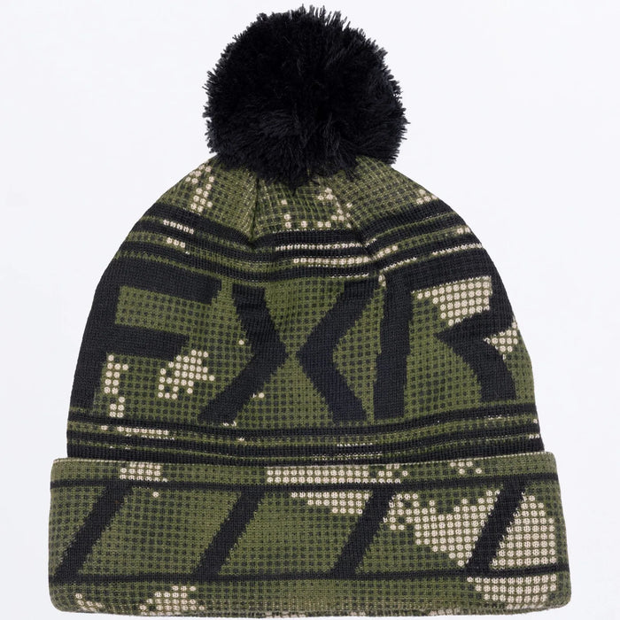 FXR Expedition Wool Beanie - Moss Shift Cover/Black, view 2