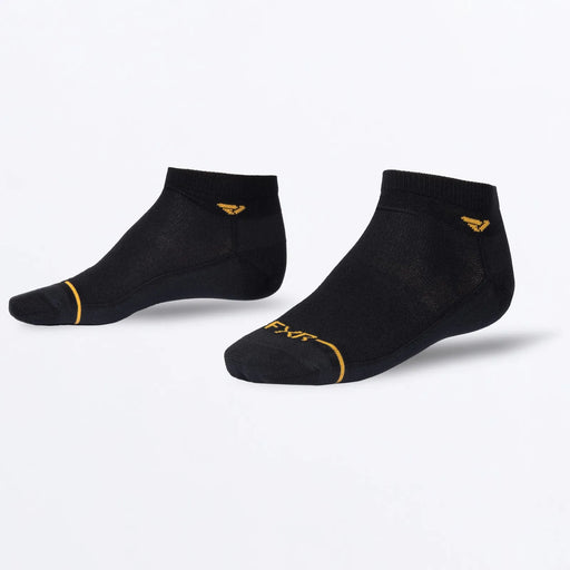 FXR Turbo 1/4 Athletic Sock - Black, front view