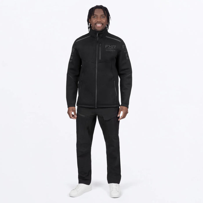 FXR Mens Race Division Tech Zip Up - Black Ops, view 3